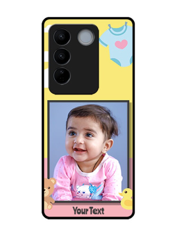 Custom Vivo V27 Custom Metal Phone CaseKids 2 Color Design