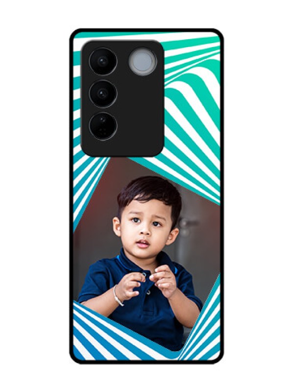 Custom Vivo V27 Custom Metal Phone CaseAbstract Spiral Design