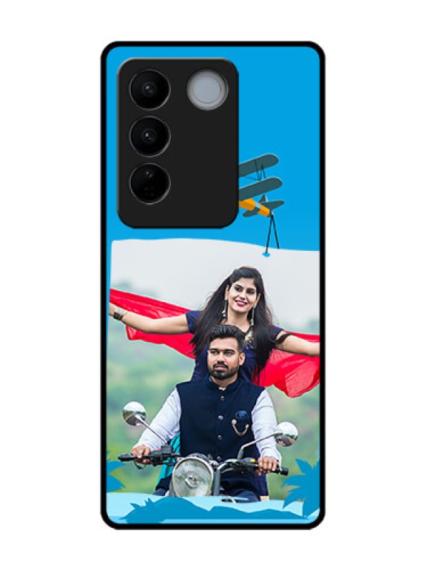 Custom Vivo V27 Custom Metal Phone CaseTraveller Design