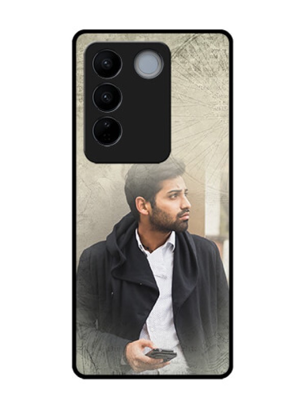 Custom Vivo V27 Custom Metal Phone CaseWith Vintage Design