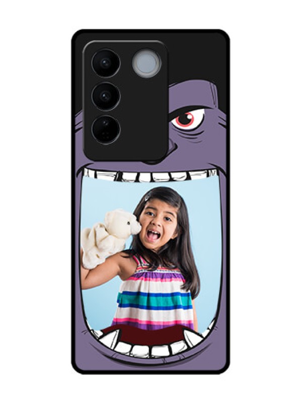 Custom Vivo V27 Custom Metal Phone CaseAngry Monster Design