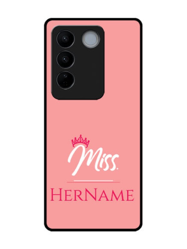 Custom Vivo V27 Custom Metal Phone CaseMrs With Name Design