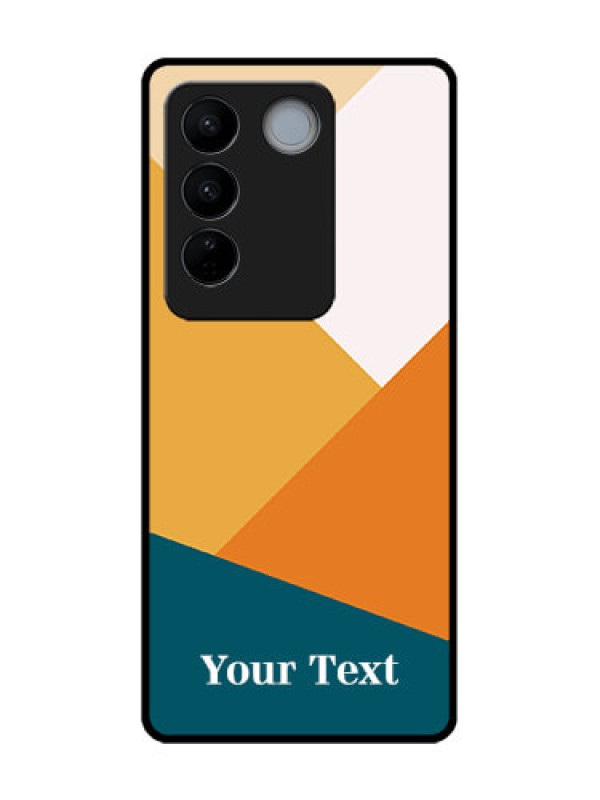 Custom Vivo V27 Custom Metal Phone CaseStacked Multi - Colour Design