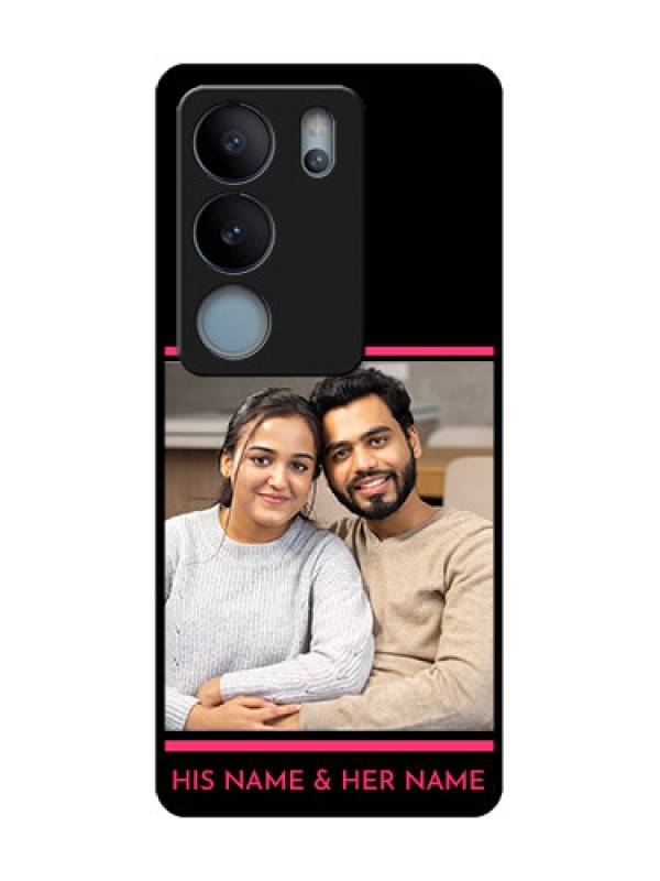 Custom Vivo V29 5G Custom Metal Phone Case - With Add Text Design