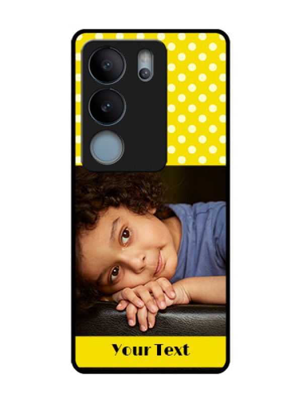 Custom Vivo V29 5G Custom Metal Phone Case - Bright Yellow Case Design