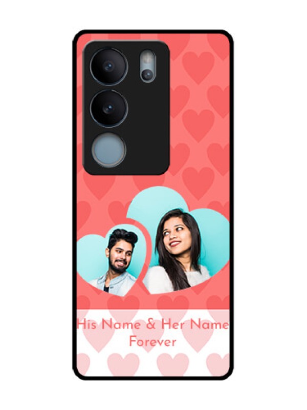 Custom Vivo V29 5G Custom Metal Phone Case - Couple Pic Upload Design