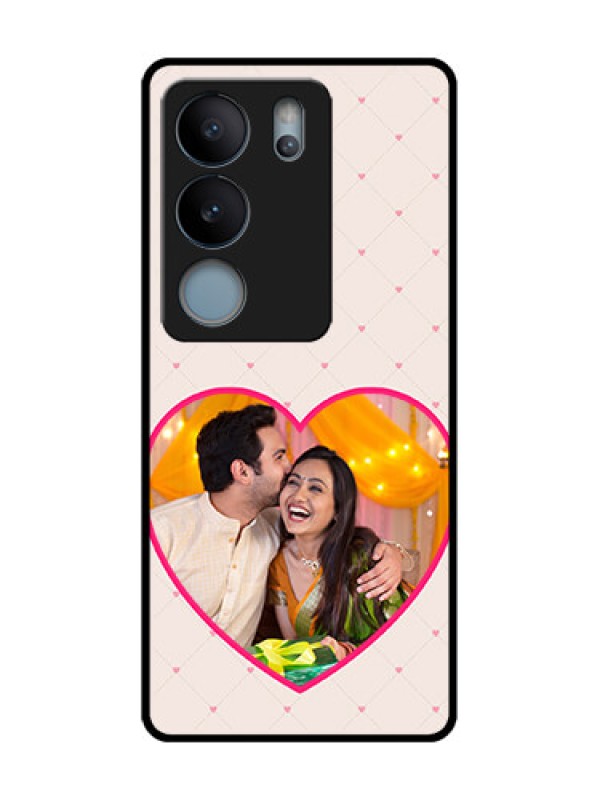 Custom Vivo V29 5G Custom Metal Phone Case - Heart Shape Design