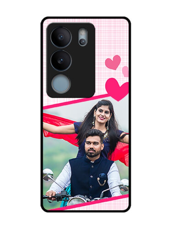 Custom Vivo V29 5G Custom Metal Phone Case - Love Shape Heart Design