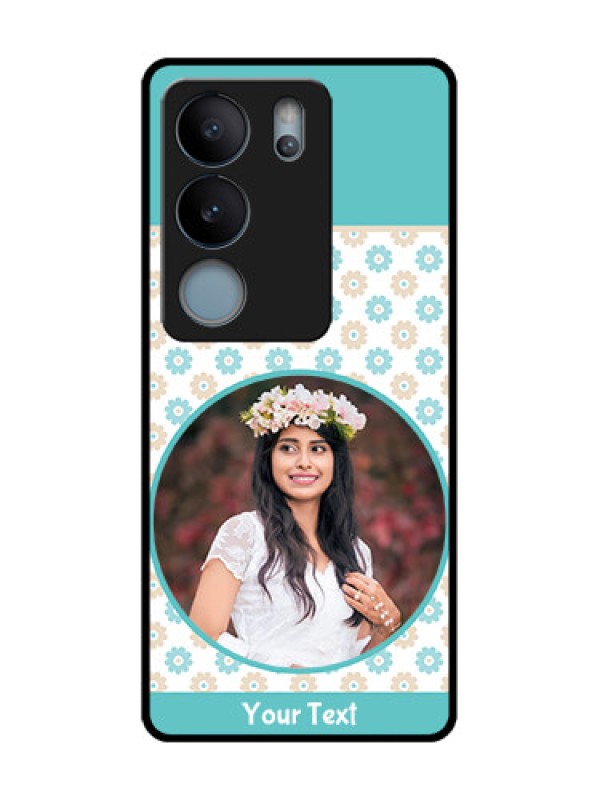 Custom Vivo V29 5G Custom Metal Phone Case - Beautiful Flowers Design