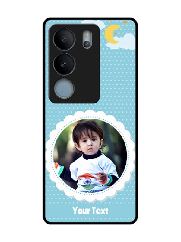 Custom Vivo V29 5G Custom Metal Phone Case - Violet Pattern Design