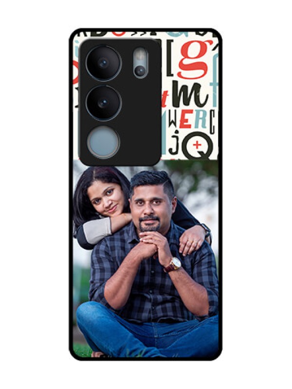 Custom Vivo V29 5G Custom Metal Phone Case - Alphabet Design