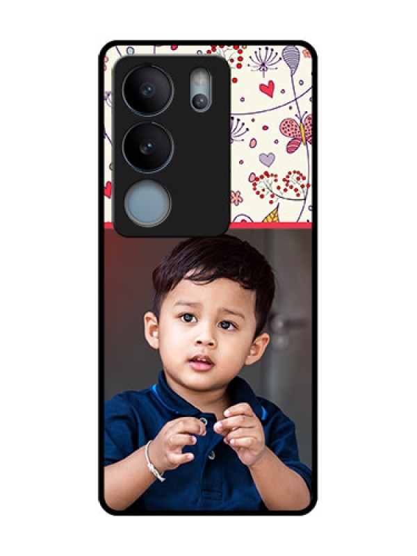 Custom Vivo V29 5G Custom Metal Phone Case - Premium Floral Design