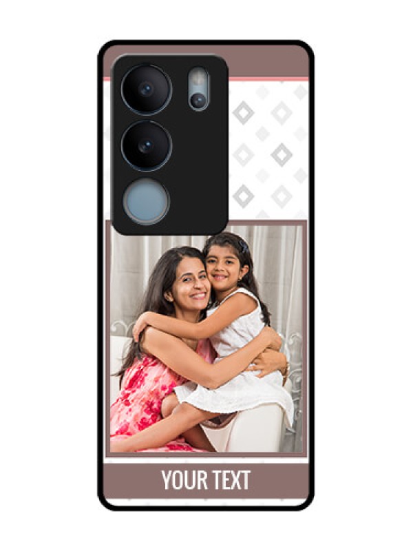 Custom Vivo V29 5G Custom Metal Phone Case - Simple Diamond Design