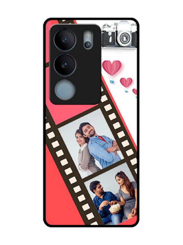 Custom Vivo V29 5G Custom Metal Phone Case - 3 Image Holder With Film Reel
