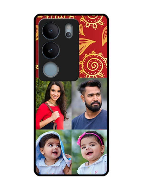 Custom Vivo V29 5G Custom Metal Phone Case - 4 Image Traditional Design