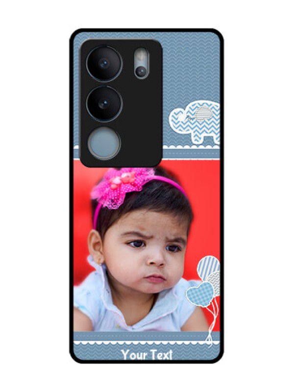 Custom Vivo V29 5G Custom Metal Phone Case - With Kids Pattern Design