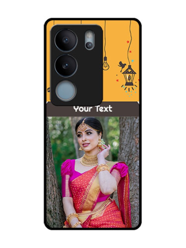 Custom Vivo V29 5G Custom Metal Phone Case - With Family Picture And Icons