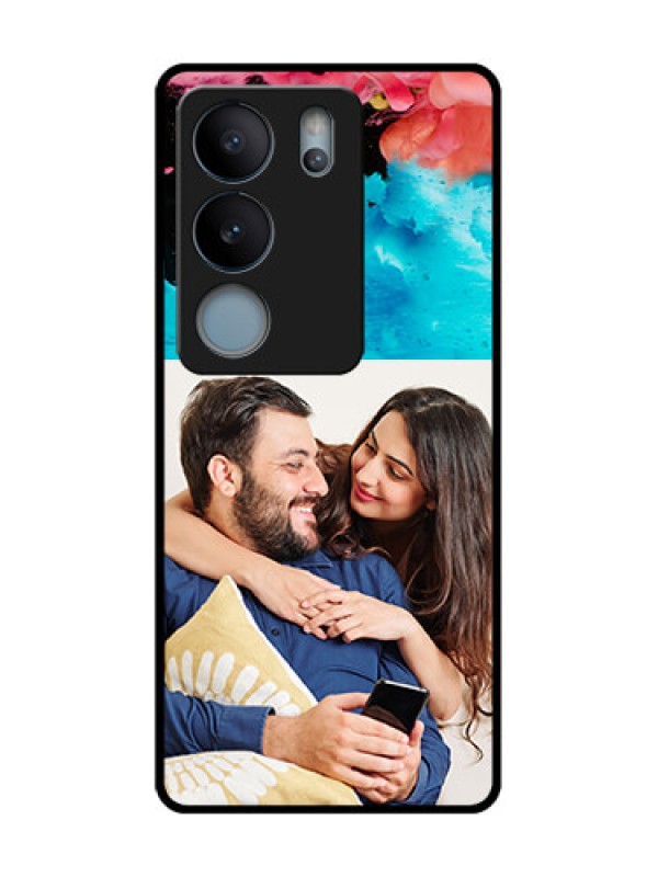 Custom Vivo V29 5G Custom Metal Phone Case - Quote With Acrylic Painting Design