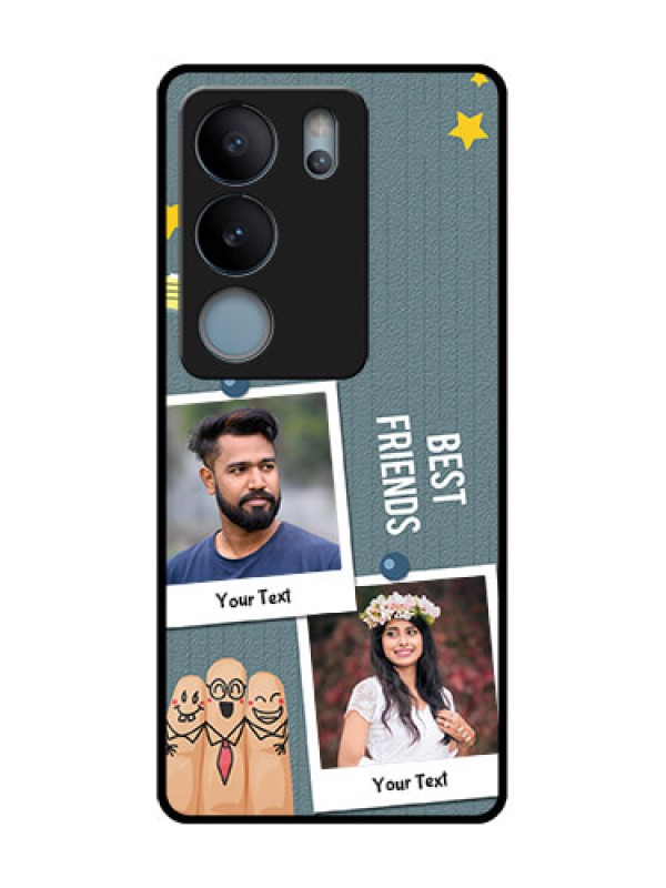 Custom Vivo V29 5G Custom Metal Phone Case - Sticky Frames And Friendship Design