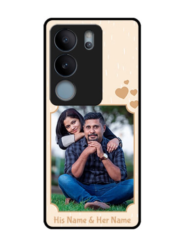 Custom Vivo V29 5G Custom Metal Phone Case - With Confetti Love Design