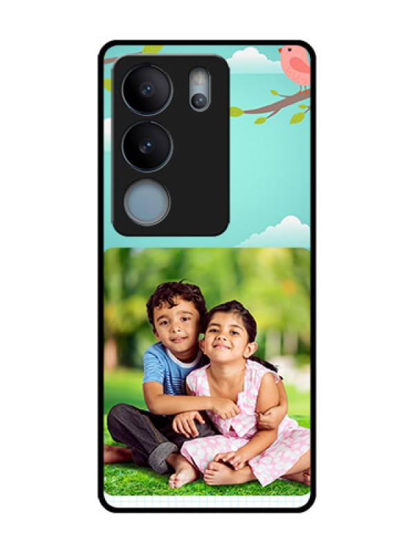 Custom Vivo V29 5G Custom Metal Phone Case - Doodle Love Design