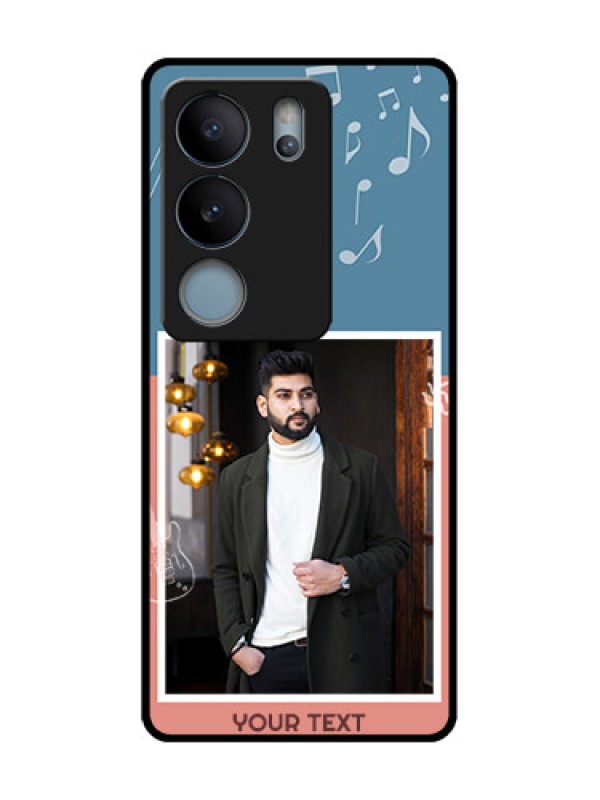 Custom Vivo V29 5G Custom Metal Phone Case - With Color Musical Note Design