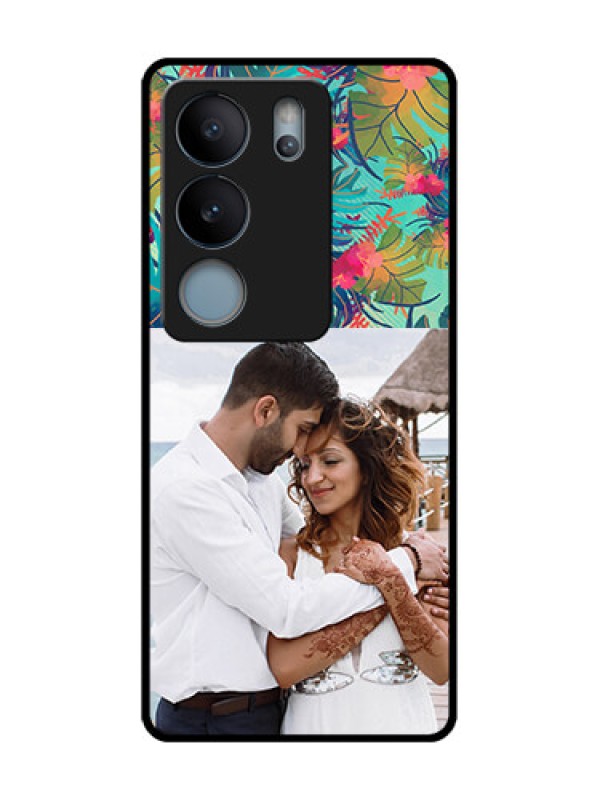 Custom Vivo V29 5G Custom Metal Phone Case - Watercolor Floral Design