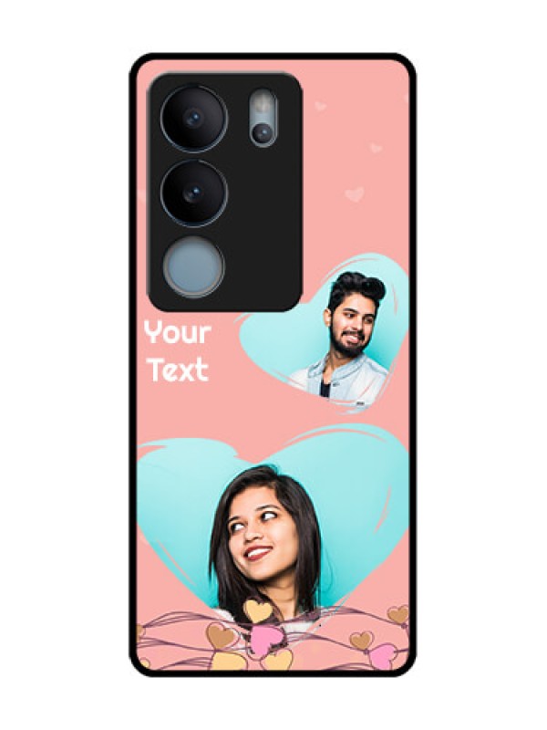 Custom Vivo V29 5G Custom Metal Phone Case - Love Doodle Design