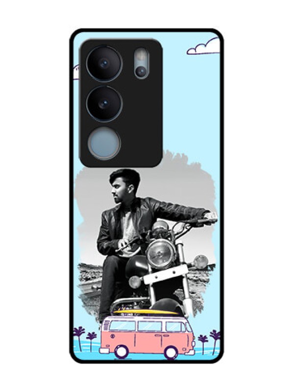 Custom Vivo V29 5G Custom Metal Phone Case - Travel and Adventure Design