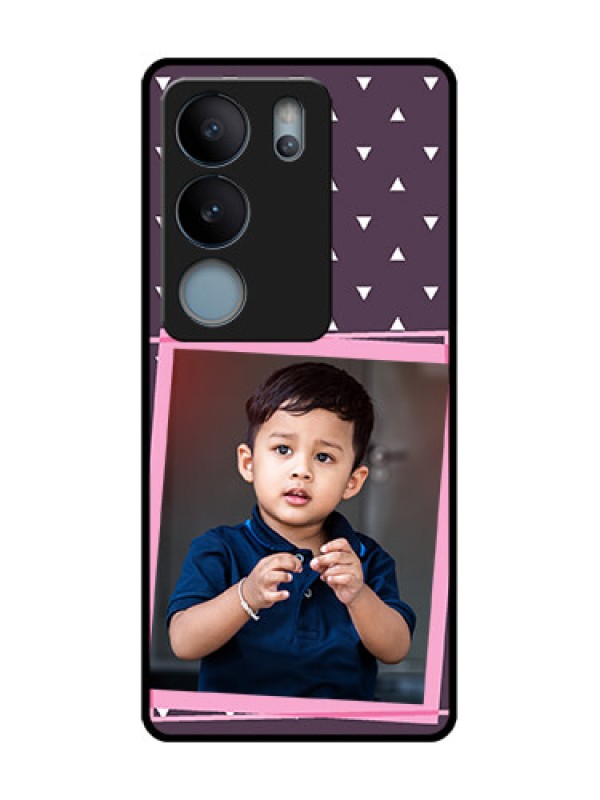 Custom Vivo V29 5G Custom Metal Phone Case - Triangle Pattern Dotted Design