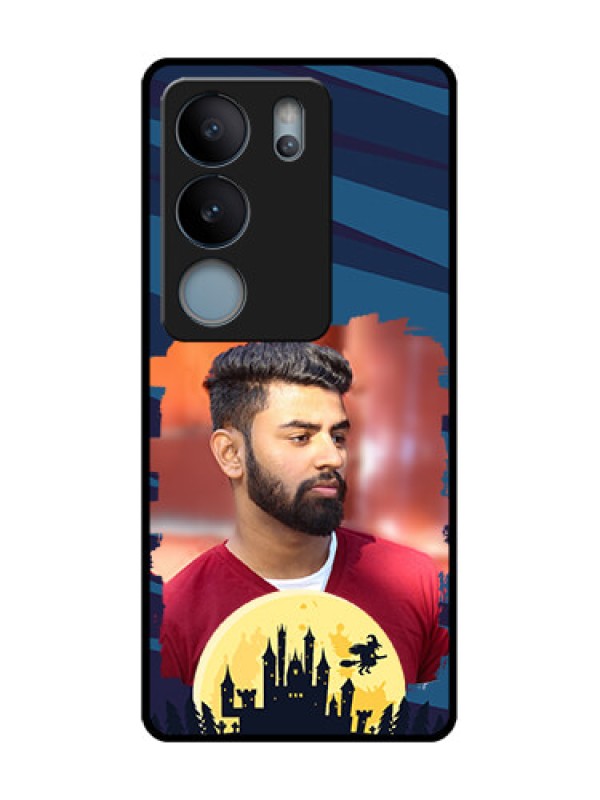 Custom Vivo V29 5G Custom Metal Phone Case - Halloween Witch Design