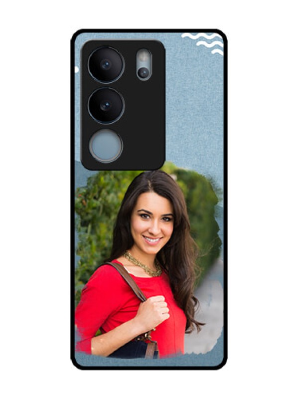 Custom Vivo V29 5G Custom Metal Phone Case - Grunge Line Art Design