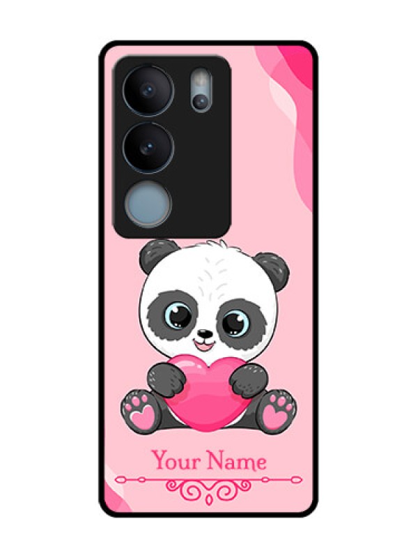Custom Vivo V29 5G Custom Metal Phone Case - Cute Panda Design