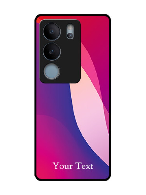 Custom Vivo V29 5G Custom Metal Phone Case - Digital Abstract Overlap Design