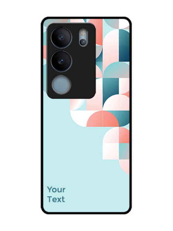 Custom Vivo V29 5G Custom Metal Phone Case - Stylish Semi - Circle Pattern Design