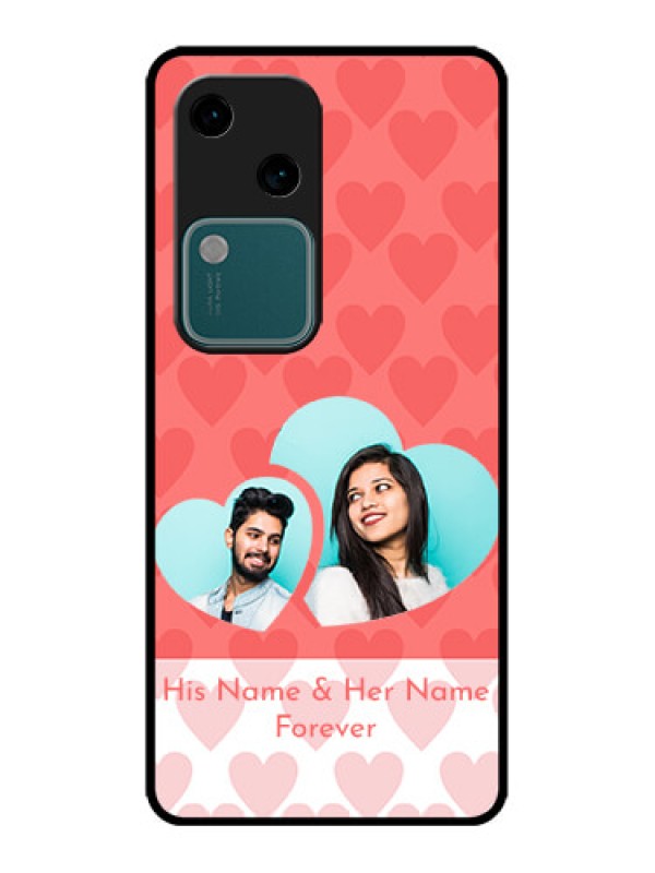 Custom Vivo V30 5G Custom Metal Phone CaseCouple Pic Upload Design