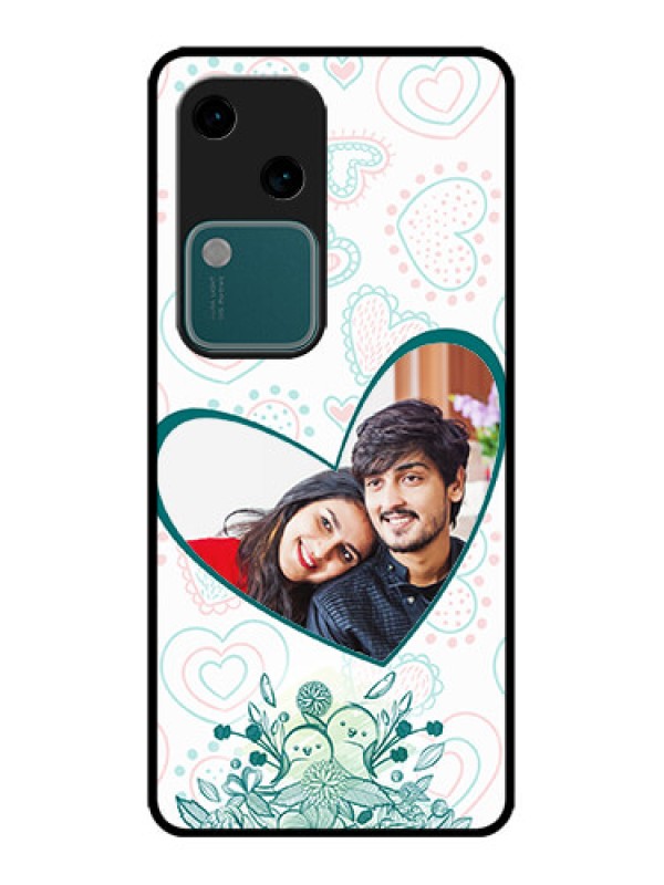Custom Vivo V30 5G Custom Metal Phone CasePremium Couple Design