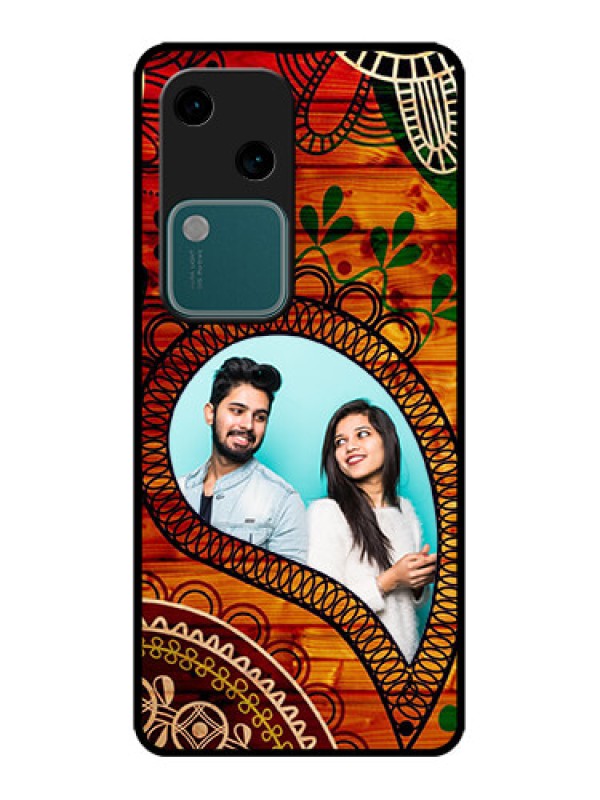 Custom Vivo V30 5G Custom Metal Phone CaseAbstract Colorful Design