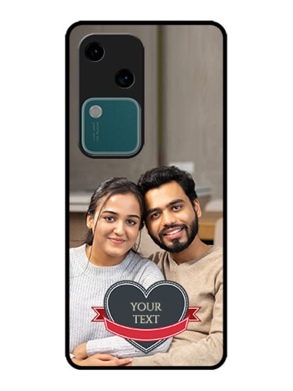 Custom Vivo V30 5G Custom Metal Phone CaseJust Married Couple Design