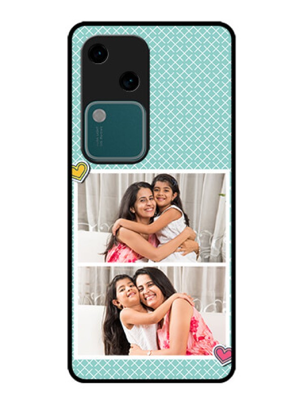Custom Vivo V30 5G Custom Metal Phone Case2 Image Holder With Pattern Design