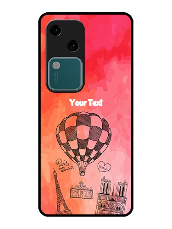 Custom Vivo V30 5G Custom Metal Phone CaseParis Theme Design