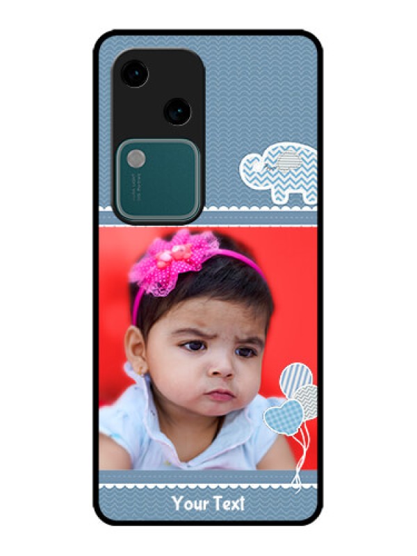 Custom Vivo V30 5G Custom Metal Phone CaseWith Kids Pattern Design