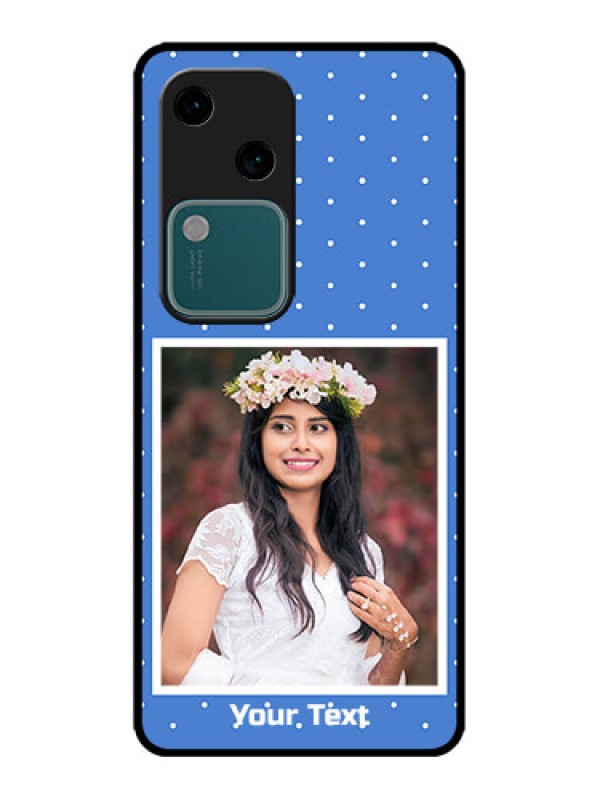 Custom Vivo V30 5G Custom Metal Phone CasePolka Dots Design