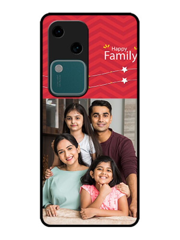 Custom Vivo V30 5G Custom Metal Phone CaseHappy Family Design