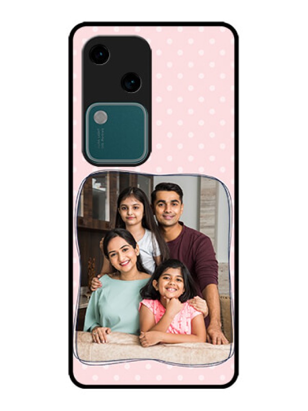 Custom Vivo V30 5G Custom Metal Phone CaseFamily With Dots Design
