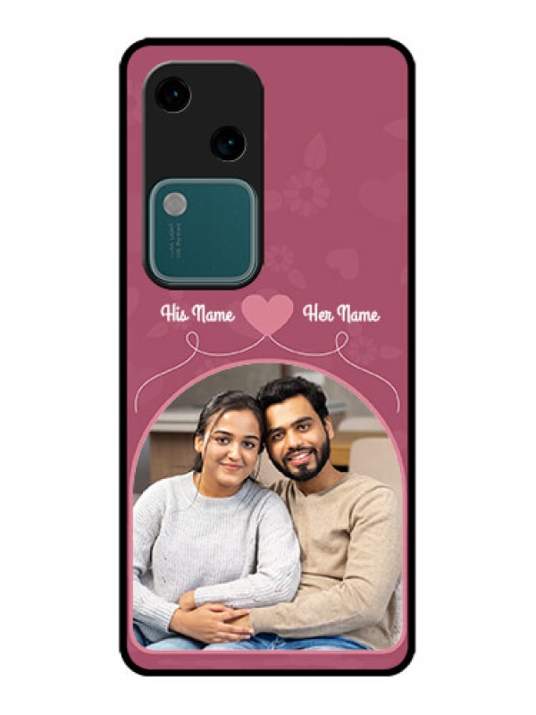 Custom Vivo V30 5G Custom Metal Phone CaseLove Floral Design