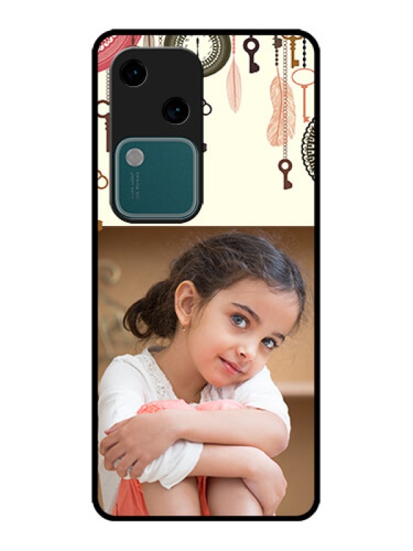 Custom Vivo V30 5G Custom Metal Phone CaseBoho Style Design