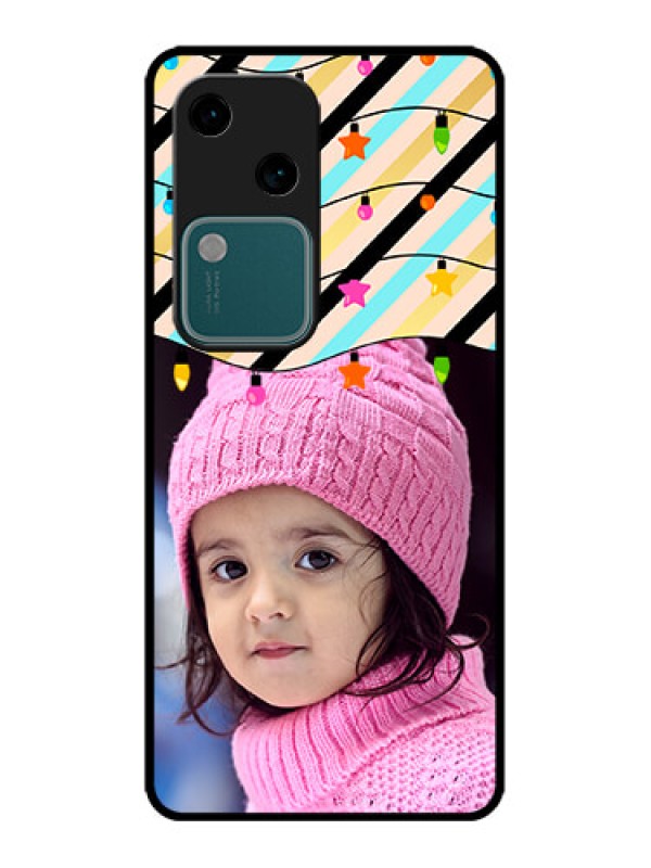 Custom Vivo V30 5G Custom Metal Phone CaseLights Hanging Design