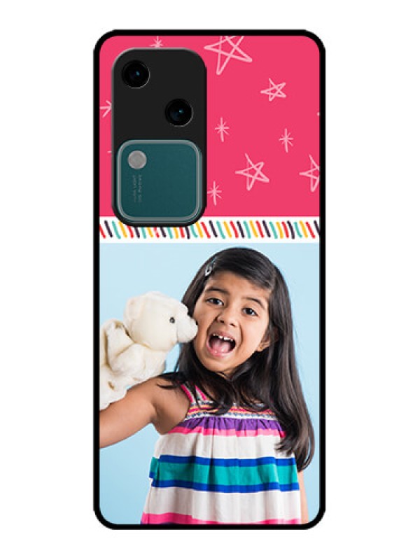 Custom Vivo V30 5G Custom Metal Phone CaseLine Art Design