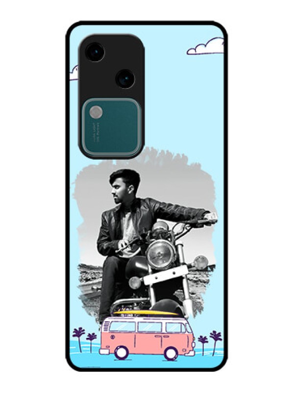 Custom Vivo V30 5G Custom Metal Phone CaseTravel and Adventure Design